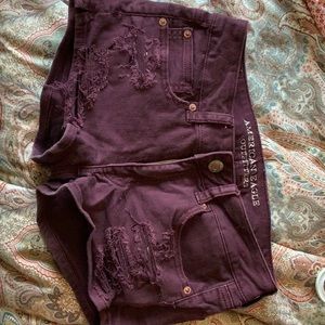 Burgundy AE shorts